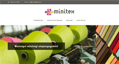 Desktop Screenshot of minitexkelme.hu